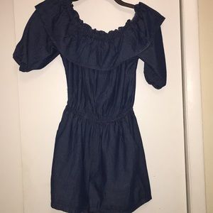 Denim Romper